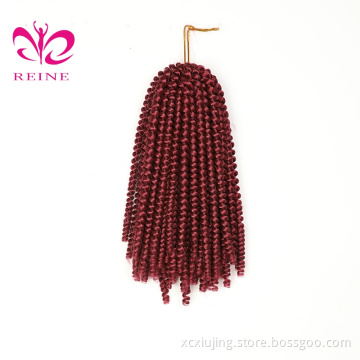 REINE 110g Hot selling Afro Kinky Bulk Synthetic twist marley braiding pre twisted synthetic hair extension for crochet braids